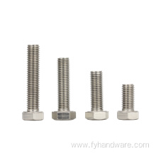 high quality DIN933 titanium hexagon head screws